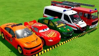 CHEVROLET, DACIA, LAND ROVER POLICE CARS & VOLKSWAGEN AMBULANCE EMERGENCY TRANSPORTING | FS22 #12