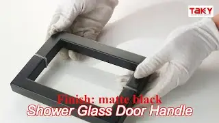 modern 8 inches 200mm h shower door handle for glass door in ss304 polish finish