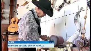 Aposentado de Bauru mantém a tradição de produzir berrantes