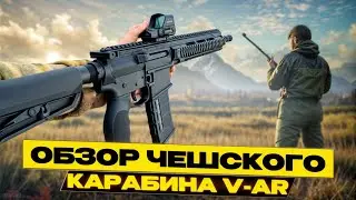 Обзор Чешского  карабина V-AR в двух калибрах 223 REM/9x19 Luger. #AR15#m4a1headshot #luger #9x19