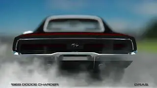 1969 Dodge Charger Burnout D.R.A.S. #animation  #burnout #dodgecharger  #dodge  #dodgert  #mopar
