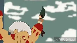 Attack on tytten erem vs titam colosal primeira anima&ccedil;&atilde;o de sticke