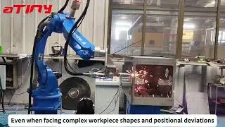 Laser tracking sensor solution for automated welding of gas-insulated switchgear with Yaskawa robot