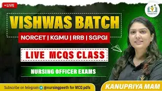 IMPORTANT MCQs PRACTICE CLASS-176 NORCET | RRB | SGPGI | KGMU | RML | High-Yield Question | #norcet
