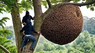 A Terrifying Honey Hunt Turns Violent as Furious Bees Attack