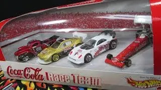 Набор из нескольких машинок Coca-Cola Race Team Hot Wheels