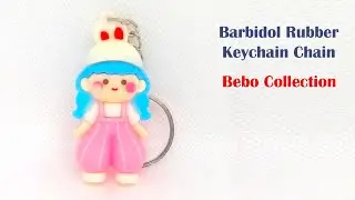 New Trending Pink Barbidol Soft Silicone 3D Cartoon Character Rubber Keychain Birthday Gifts