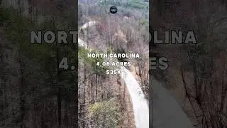4.06 Acres with paved road access for Sale in Bostic North Carolina for $35,000 #fyp #foryou #reels