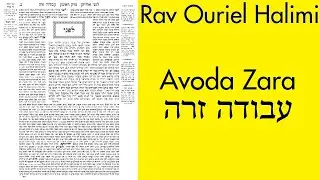 Rav Ouriel Halimi - Avoda Zara 3