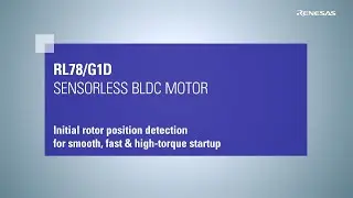 RL78/G1F Sensorless BLDC Motor Initial rotor position detection