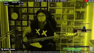 [📺] BrokeNCYDE - 2 Drunk 2 Drive #rocksmith #bass #brokencyde