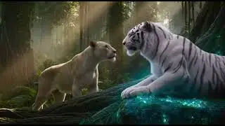 White Tiger Saves White Lion's Family! 😱 The Ultimate AI Showdown
