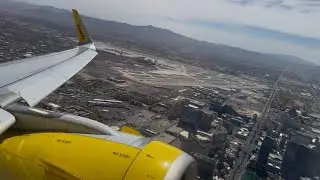 Spirit Airbus A320NEO Takeoff Las Vegas Harry Reid Intl. (KLAS)