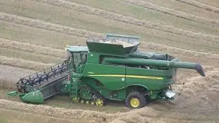John Deere S690i   Harvesting   near Cawdor,  Nairn