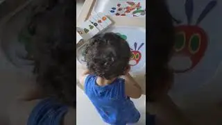 The Very Hungry Caterpillar Sensory table activity