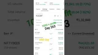my grow portfolio ❤️ day 263 #new song #money #stock market #music