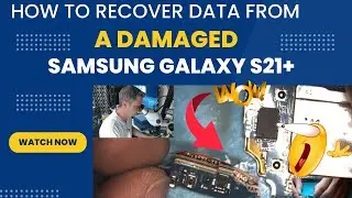 S21+ Data Recovery - Motherboard broken in Two pieces! - Watch me Recover the Important Data!