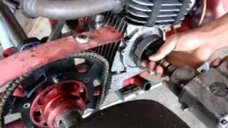 Yamaha KT-100 ,installation of BiJump racing clutch,part1.MPG