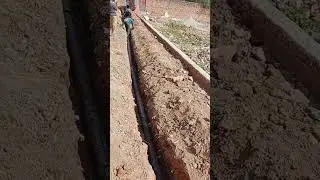 DI Pipe 100 Dia Laying Work #backfilling #leveling #shots #video