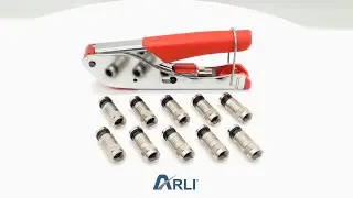 ARLI Kompressionszange klein + F-Kompressionsstecker Set
