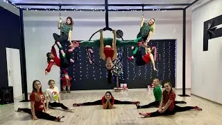 Aerial Hoop Christmas Choreography - Fitfreak Studio