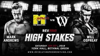Will Ospreay vs Mark Andrews Match Highlights RPW High Stakes 2018