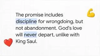 2 Samuel 7: David's Eternal House, Kingdom & God's Unconditional Promise
