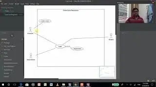 Use case diagram for online examination registration system