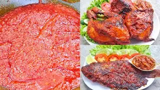 Универсальная красная приправа для курицы и рыбы, приготовленных на гриле.