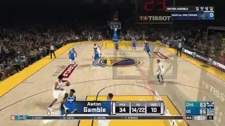 4/15/2018 Sunday   Awton gamble road to 82 wins vs Charlotte Hornets