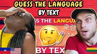 REACTION TO GUESS THE LANGUAGE BY TEXT 📝 | Geography Quiz