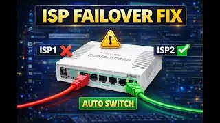 MikroTik ISP 1 & ISP 2 Failover Configuration | Automatic Internet Backup