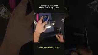 How to Add a Swipe Card / Tag Carbine CEL 3 in 1 Digital Door Lock