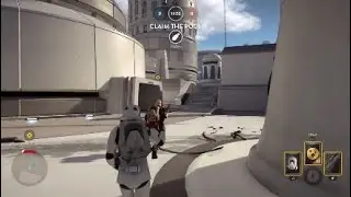 Star Wars Battlefront 1- Gilbertron4000 & I Use the Bryar Pistol in Drop Zone on Bespin