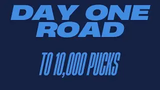 Day one of trying to shoot 10,000 pucks challenge 🔥🔥🔥🏒🥅