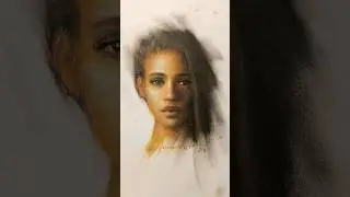 Портрет масляной пастелью (4 цвета)