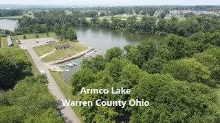 Kayak Fishing overview of Armco Lake Ohio from a kayak