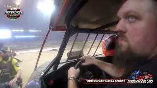 Jeff Parsons at the Gateway Dirt Nationals 2023 with his Open Wheel Modified - In-Car Camera