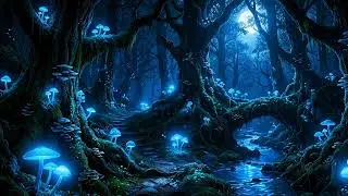 Enchanted Forest Night | MAGICAL Healing Music & Nature Sounds for Deep Sleep & Stress Relief