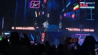 Chris Brown falls from the sky, in DC opening performance for one of them ones tour ! 😬😬😬
