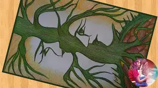 How To Draw Environmental Day Drawing / World Environment Drawing / Save Tree Drawing Competition