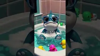 AI Baby Shark's Bathtub SUNGLASSES Surprise! 😎 (Fake Video)