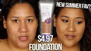 BEST SUMMER FOUNDATION FOR OILY SKIN?! | Rimmel Stay Matte Foundation First Impression + Wear Test