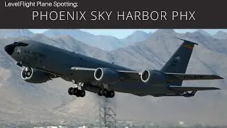 4K Morning Plane Spotting at Phoenix Sky Harbor PHX: FedEx MD-11, ANG KC-135