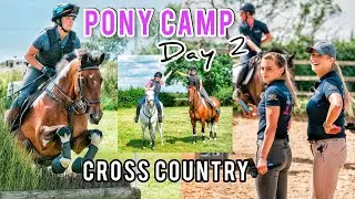 PONY CAMP Pt 2 | XC Day | #VESquad Ride all 4 Horses Together for the First Time *On TV*