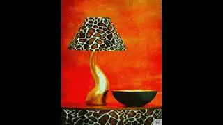 Cross stich glass lamp 123