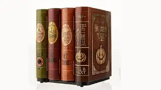Moving Haunted Books by Way to Celebrate! | Animated, Halloween, Tabletop, Bookshelf, Prop, Decor