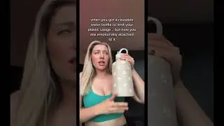 Reusable, emotional support water bottle 😅 Happy earth day! 🌱