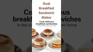Dual Breakfast Sandwich Maker #SandwichMaker #HamiltonBeach #BreakfastMaker #DualSandwichMaker