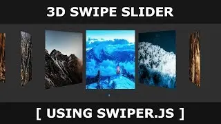 Responsive Touch Slider Using Html CSS & jQuery - 3D Responsive Slider Using Swiper.js